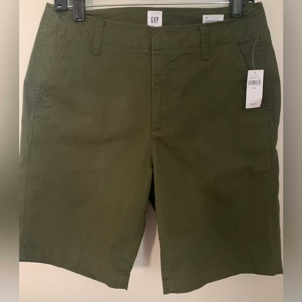 Gap Olive Green Bermuda Shorts